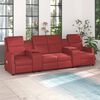 vidaXL Fauteuil de massage inclinable 4 places rouge bordeaux