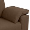 vidaXL Canap&eacute; 140cm Marron tissu