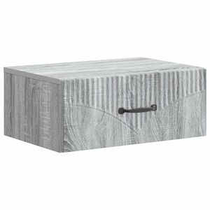 vidaXL Cabinet de chevet mural Sonoma gris 49 x 34,5 x 20 cm