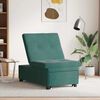 vidaXL Canap&eacute;-Lit Vert fonc&eacute; 194 x 67 x 82 cm Velours