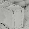 vidaXL Coussin de canap&eacute; sur palette 3 pcs Gris 120 x 80 x 38 cm tissu