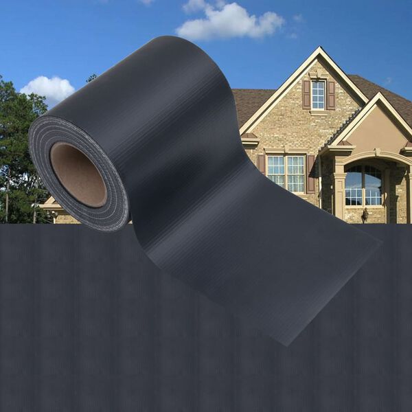 vidaXL &Eacute;cran d'intimit&eacute; de jardin PVC 35x0,19 m Gris fonc&eacute; mat