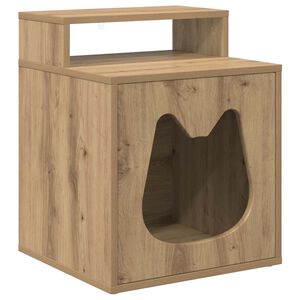 vidaXL Maison pour chat Ch&ecirc;ne artisanal 42,5 x 40 x 53,5 cm