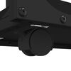 vidaXL Table d'appoint avec roues Noir 50x35x55,5 cm Bois d'ing&eacute;nierie