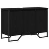 vidaXL Meuble de Lavabo de Salle de Bain Ch&ecirc;ne noir 91 x 35 x 60 cm