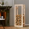 vidaXL Support pour bois de chauffage 41x25x100 cm Bois de pin massif