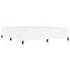 vidaXL Cadre de lit avec matelas Blanc pur 180 x 200 cm tissu