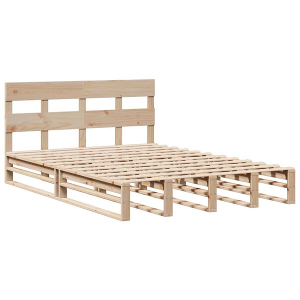 vidaXL Cadre de lit sans matelas 150x200 cm bois de pin massif