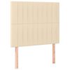 vidaXL Cadre de lit sans matelas cr&egrave;me 90x190 cm tissu