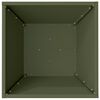 vidaXL Cache-pot de jardin Vert olive 40 x 40 x 15 cm