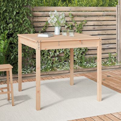 vidaXL Table de jardin 82,5x82,5x76 cm bois massif de pin