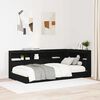 vidaXL T&ecirc;te de lit de rangement Ch&ecirc;ne noir 90 cm Bois d'ing&eacute;nierie