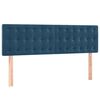 vidaXL Têtes de lit 2 pcs Bleu foncé 72x5x78/88 cm Velours