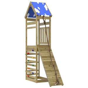 vidaXL Aire de jeux d'ext&eacute;rieur bois de pin impr&eacute;gn&eacute;