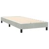 vidaXL Sommier &agrave; lattes de lit et matelas gris clair 80x220 cm velours