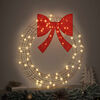 vidaXL Couronne avec 80 LED Blanc chaud 91 x 91 x 9 cm PET
