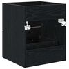 vidaXL Armoire d'&eacute;vier Ch&ecirc;ne noir 38,5 x 41 x 48 cm Bois d'ing&eacute;nierie