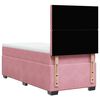 vidaXL Sommier &agrave; lattes de lit et matelas Rose 80x200 cm Velours