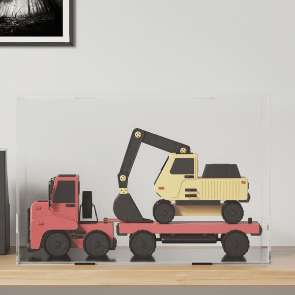 vidaXL Bo&icirc;te de pr&eacute;sentation transparente 56 x 36 x 37 cm Acrylique