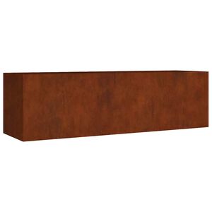 vidaXL Lit sur&eacute;lev&eacute; de jardin 280x80x80 cm acier corten