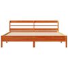 vidaXL Cadre de lit sans matelas cire marron 180x200cm bois pin massif