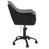 vidaXL Chaises &agrave; manger pivotantes lot de 4 Noir Velours