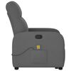 vidaXL Fauteuil de massage inclinable Gris fonc&eacute; Tissu