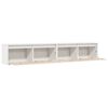 vidaXL Armoires murales 2 pcs Blanc 100x30x35 cm Bois de pin massif