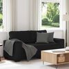 vidaXL Canap&eacute; &agrave; 2 places noir 180x77x82 cm tissu