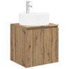 vidaXL Vanit&eacute; de lavabo mural Ch&ecirc;ne artisanal 49,5 x 44,5 x 65 cm