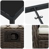 vidaXL Ensemble de salle &agrave; manger pour jardin 5 pcs Marron polyrotin