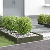 vidaXL Bordure de Pelouse Vert olive 60 x 60 x 13 cm Acier