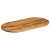 vidaXL Dessus de table 140x60x2,5 cm ovale bois massif de manguier