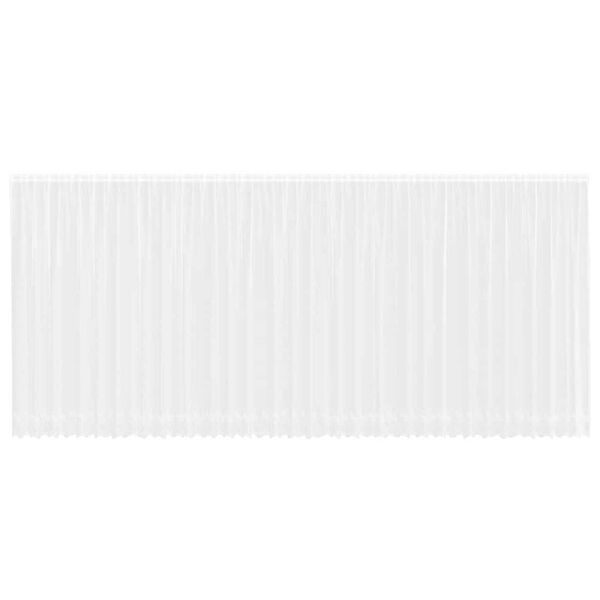 vidaXL Rideau en Dentelle Floral Blanc 220 x 900 cm Polyester