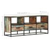 vidaXL Meuble TV 110x30x45 cm Bois de r&eacute;cup&eacute;ration massif