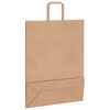 vidaXL Sacs en papier 250 pcs avec poign&eacute;es marron 32x12x42 cm