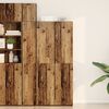 vidaXL Haut Armoire 2 pcs Bois ancien 80 x 42 x 185 cm