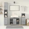 vidaXL Ensemble de meubles de salle de bain 3 pcs gris b&eacute;ton