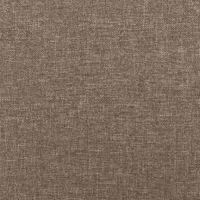 vidaXL Tête de lit à LED Taupe 103x16x78/88 cm Tissu