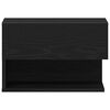 vidaXL Cabinet de chevet 2 pcs Chêne noir 46 x 29,5 x 30 cm