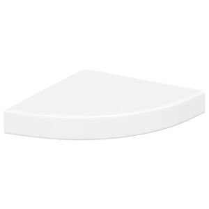 vidaXL &Eacute;tag&egrave;re d'angle flottante blanc 25x25x3,8 cm MDF