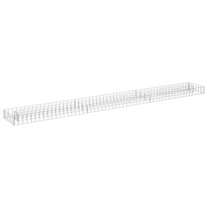 vidaXL Lit sur&eacute;lev&eacute; &agrave; gabion Acier galvanis&eacute; 270x30x10 cm