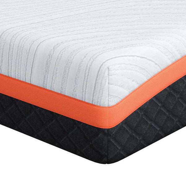 vidaXL Matelas Blanc et Noir 140 x 190 cm Tissu jacquard