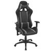 vidaXL Chaise de bureau inclinable Cuir artificiel Gris