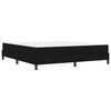 vidaXL Lit &agrave; ressorts avec matelas Noir 180 x 200 cm tissu