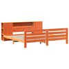vidaXL Cadre de lit sans matelas cire marron 200x200cm bois pin massif