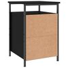 vidaXL Tables de chevet 2 pcs noir 40x42x60 cm bois d'ing&eacute;nierie