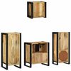 vidaXL Ensemble de mobilier de salle de bain avec &eacute;tag&egrave;re 4 pcs