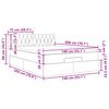 VidaXL Cadre de lit ottoman avec matelas noir 140x200 cm velours