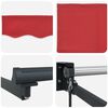vidaXL Store r&eacute;tractable manuel avec LEDs Rouge 3,5 x 2 m